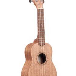 SPECS SIZE: Soprano TOP: Burled Meranti BACK & SIDES: Burled Meranti NECK: Meranti FINISH: Satin FINGERBOARD: Indonesian Nandu HEADSTOCK: Standard STRINGS: Aquila Super Nylgut ELECTRONICS: N/A NUT & SADDLE: Graphtech Tusq STRAP BUTTON: Lower Bout MEASUREMENTS Scale Length: 13.5 inches, Overall Instrument Length: 21.06 inches, Body Length: 9.25 inches, Number of Frets: 12, Width at Upper Bout: 5.25 inches, Width at Lower Bout: 7.25 inches, Width at Waist: 4.75 inches, Body Depth: 2.625 inches, Fingerboard Width at Nut: 1.375 inches, Fingerboard width at neck/body joint: 1.625 inches